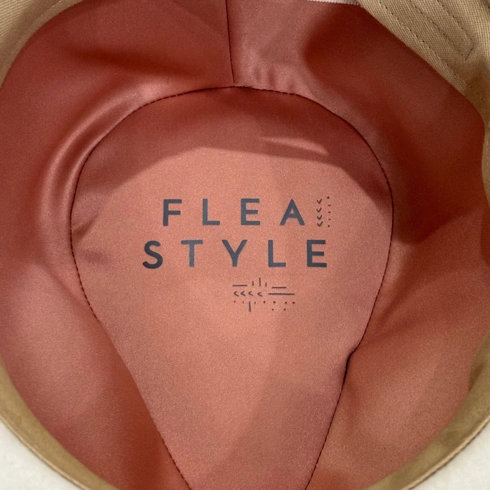 Flea Style White Australian Wool Wide Brim Fedora Hat Texas Feather 58cm